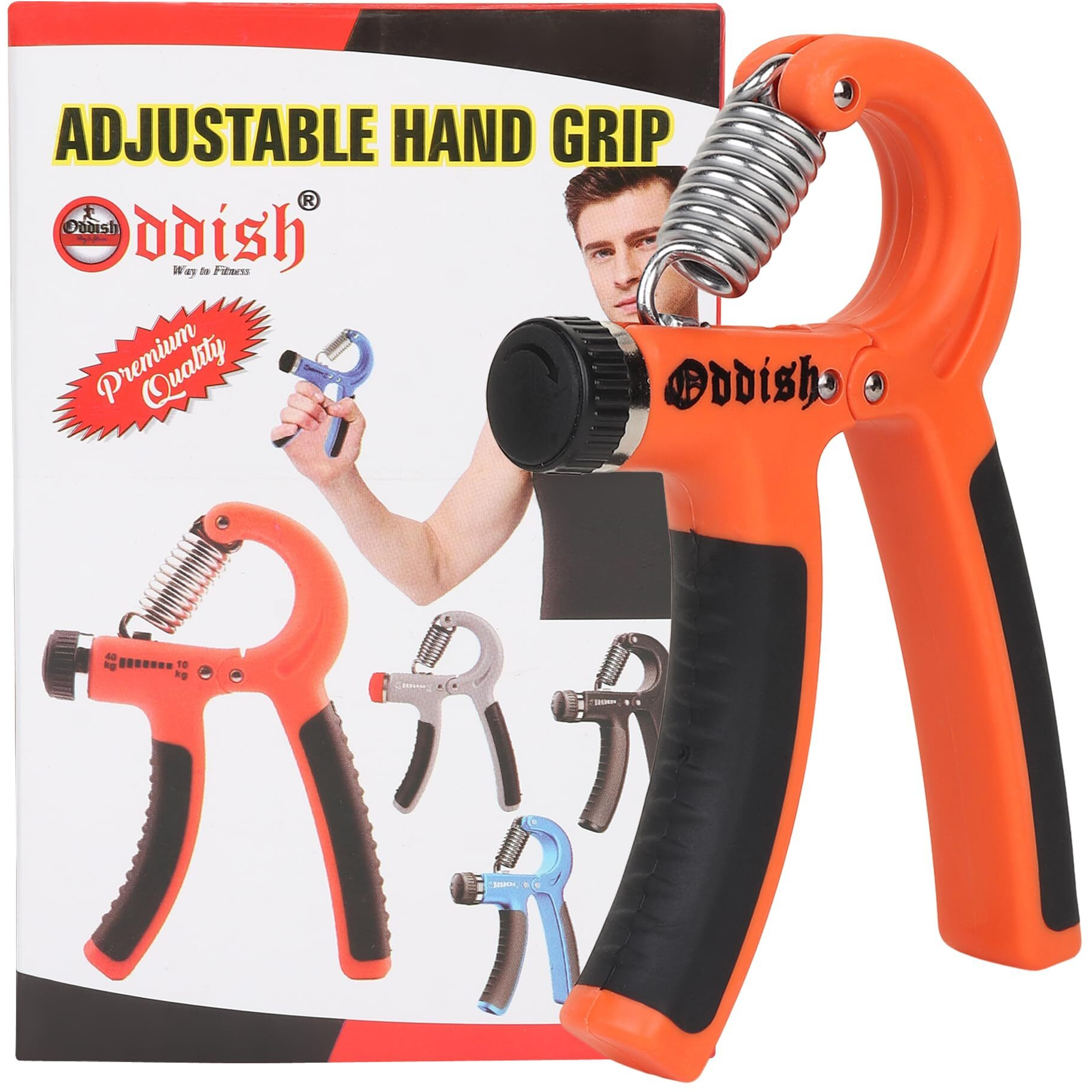 Oddish Hand Gripper Strength Trainer Forearm Exerciser Hand Yoga Resistance Band Finger Expander Finger Extension Exerciser Climbing Finger Strengthener Guitar Best (Hand Grip (R) Shape)