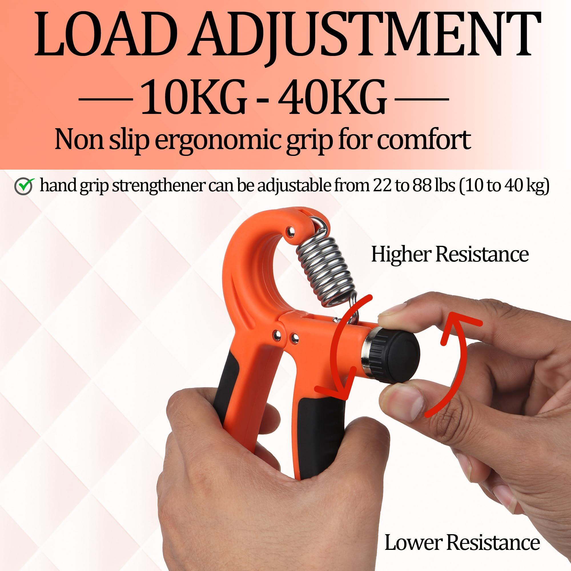 Oddish Hand Gripper Strength Trainer Forearm Exerciser Hand Yoga Resistance Band Finger Expander Finger Extension Exerciser Climbing Finger Strengthener Guitar Best (Hand Grip (R) Shape)