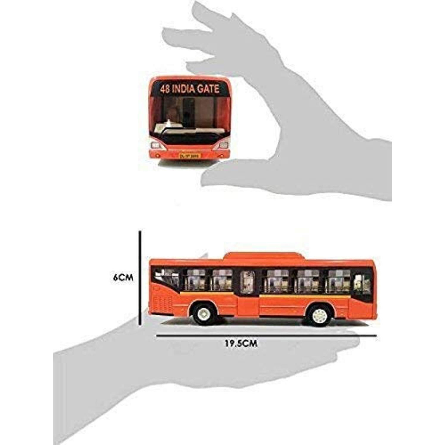 Centy Toys A Beautiful Of World Famous Low Floor Bus- From (Kidsshub) 20 X 5.5 X 6.5 Cm Orange