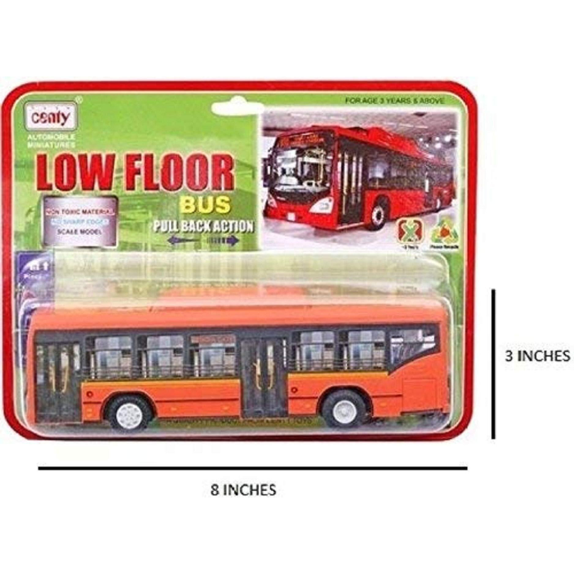 Centy Toys A Beautiful Of World Famous Low Floor Bus- From (Kidsshub) 20 X 5.5 X 6.5 Cm Orange