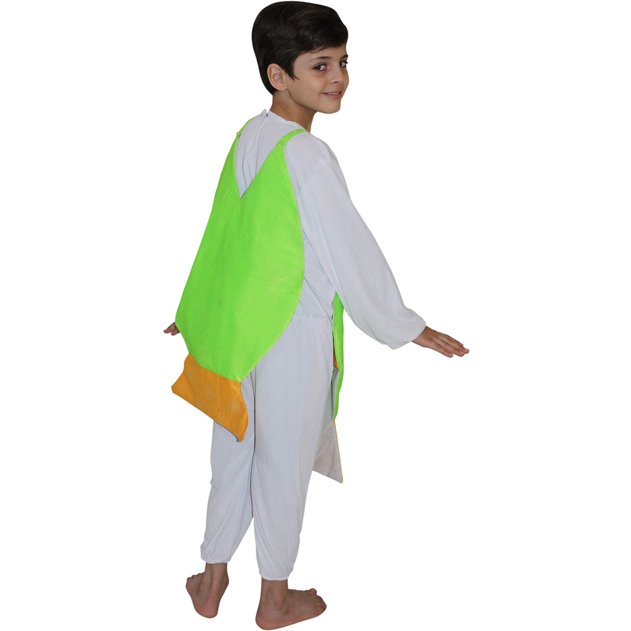 Kaku Fancy Dresses Pirana Fish Insect Costume -Green, 3-4 Years, For Boys & Girls