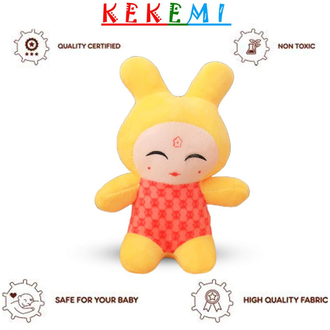 Kekemi Non-Toxic Hugable Cute Stuff Teddy Bear Soft Toys For Kids/Gift, Size 7 Inches (Pack Of 1)