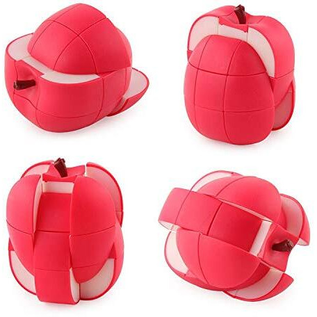 Kiditos Fruit Cube Apple Shaped Magic Cube Speed Puzzle Twisty Educational Toy For Kids