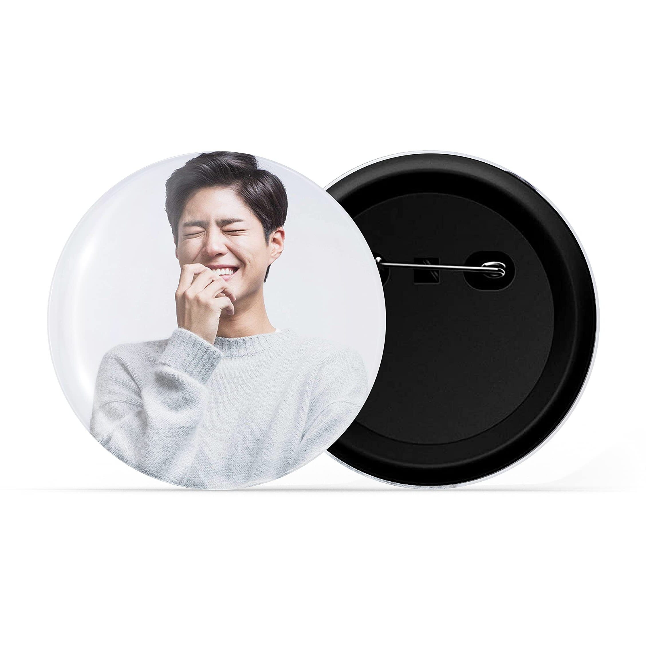 Dhcrafts Pin Badges K-Drama Korean Actor Multicolour Park Bo-Gum D3 Glossy Finish Design Pack Of 1