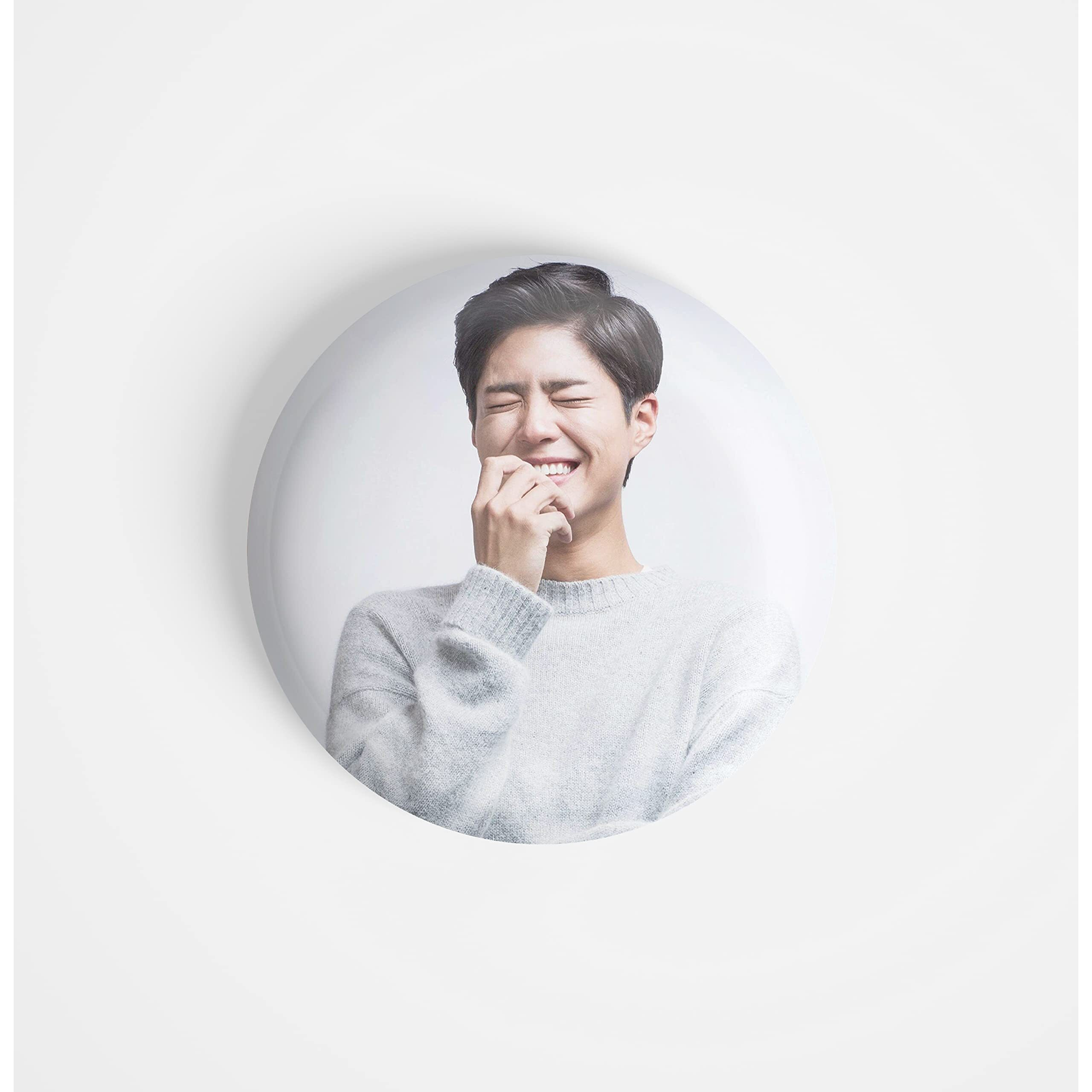 Dhcrafts Pin Badges K-Drama Korean Actor Multicolour Park Bo-Gum D3 Glossy Finish Design Pack Of 1