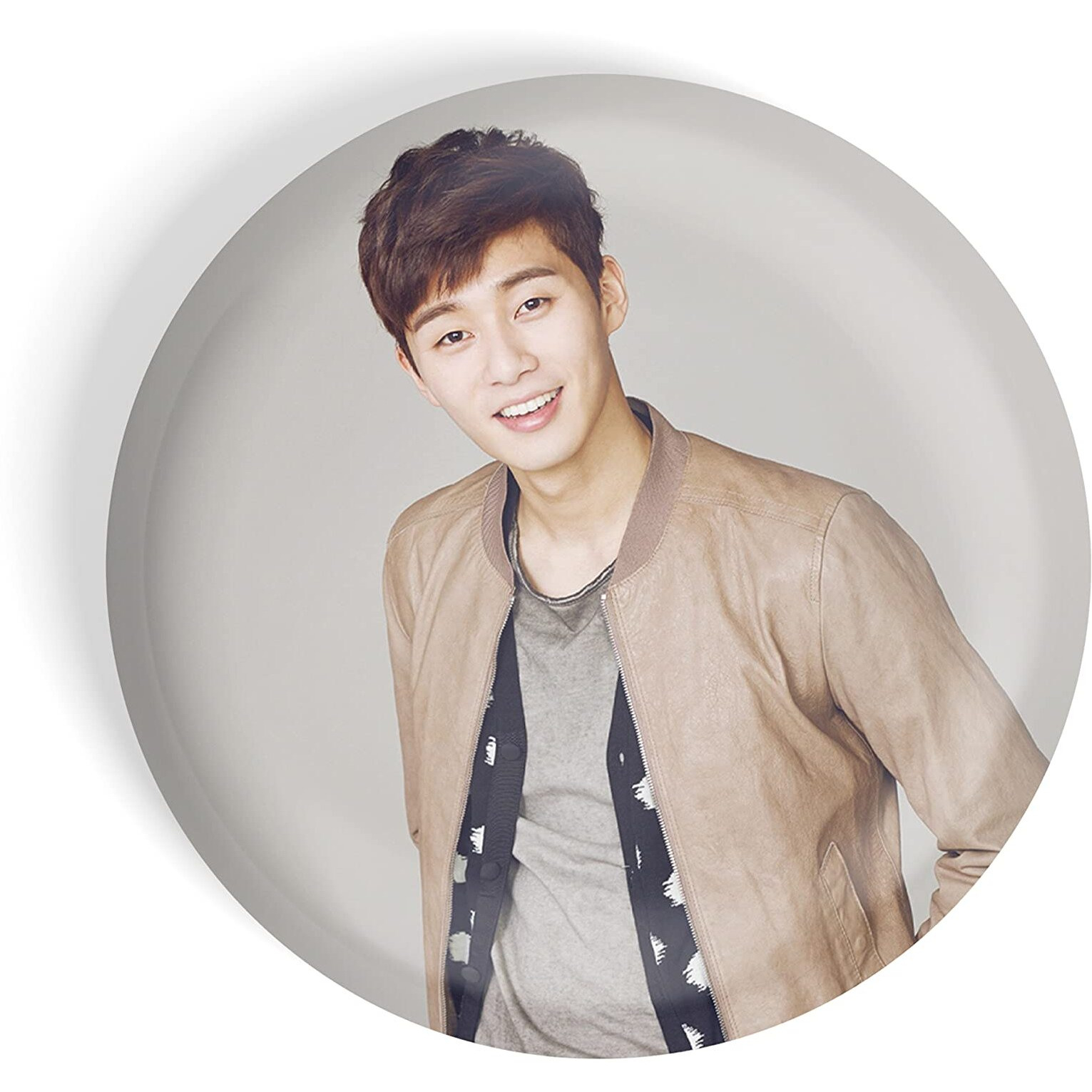 Dhcrafts Pin Badges K-Drama Korean Actor Multicolour Park Seo-Joon D2 Glossy Finish Design Pack Of 1