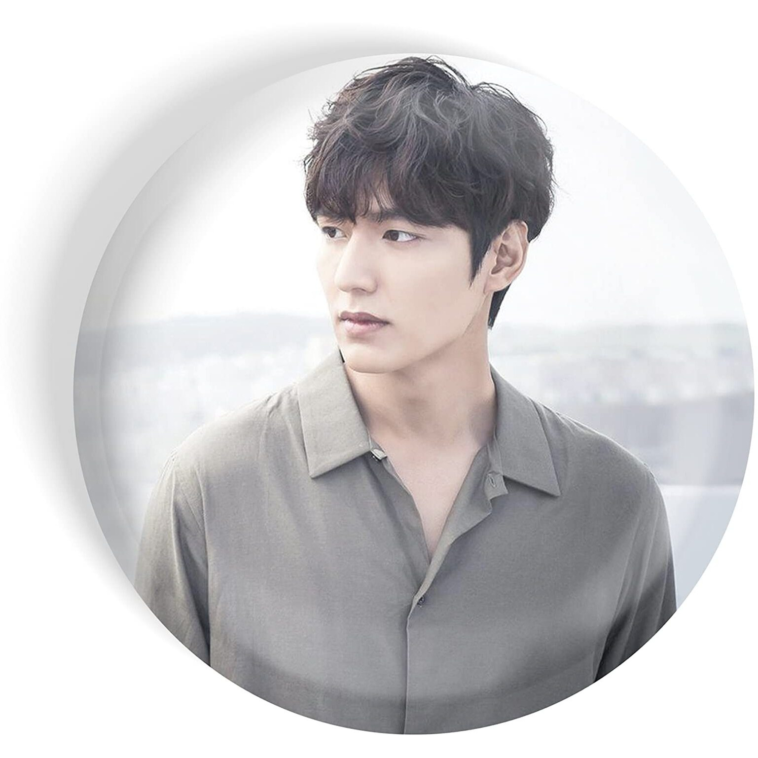 Dhcrafts Pin Badges K-Drama Korean Actor Multicolour Lee Min-Ho D1 Glossy Finish Design Pack Of 1