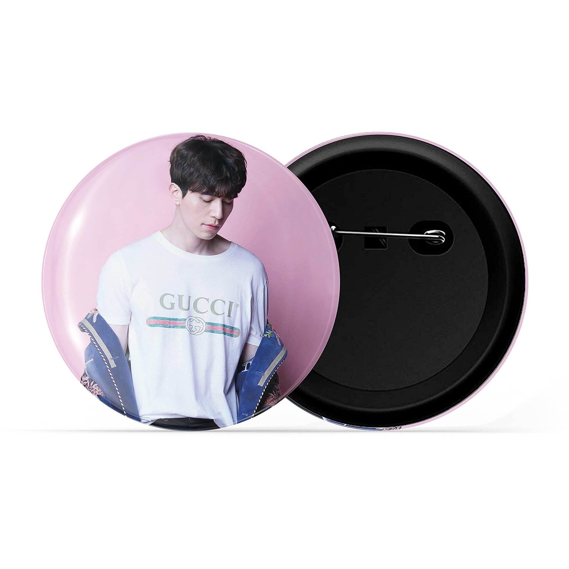 Dhcrafts Pin Badges K-Drama Korean Actor Multicolour Lee Dong-Wook D8 Glossy Finish Design Pack Of 1