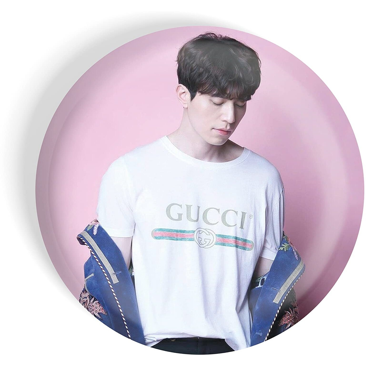 Dhcrafts Pin Badges K-Drama Korean Actor Multicolour Lee Dong-Wook D8 Glossy Finish Design Pack Of 1