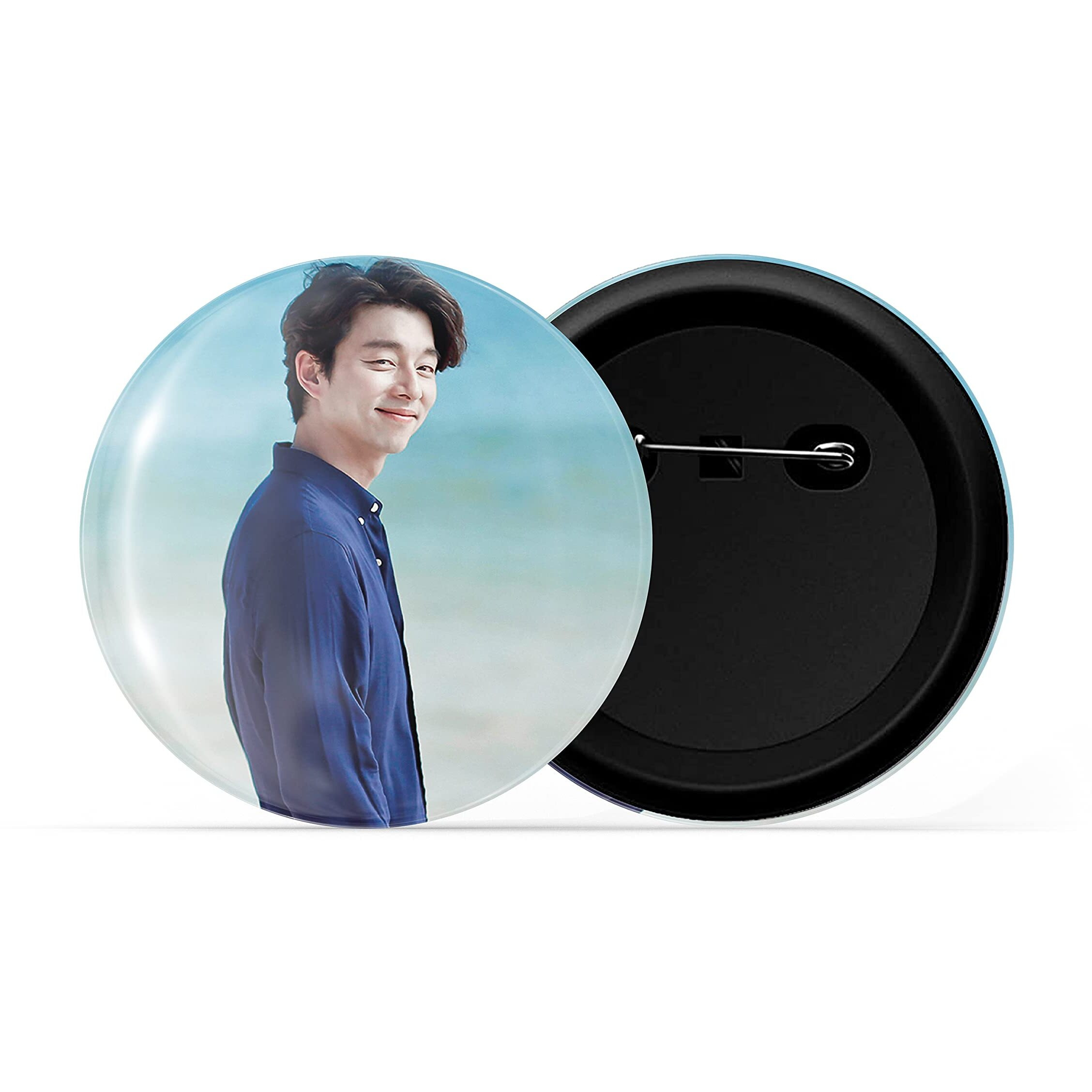 Dhcrafts Pin Badges K-Drama Korean Actor Multicolour Gong Yoo D5 Glossy Finish Design Pack Of 1