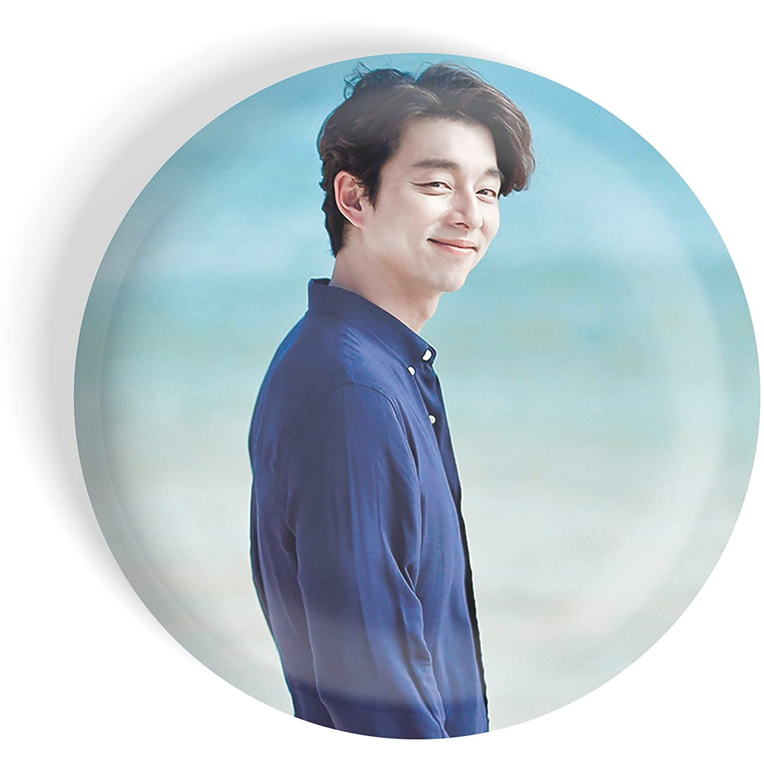 Dhcrafts Pin Badges K-Drama Korean Actor Multicolour Gong Yoo D5 Glossy Finish Design Pack Of 1