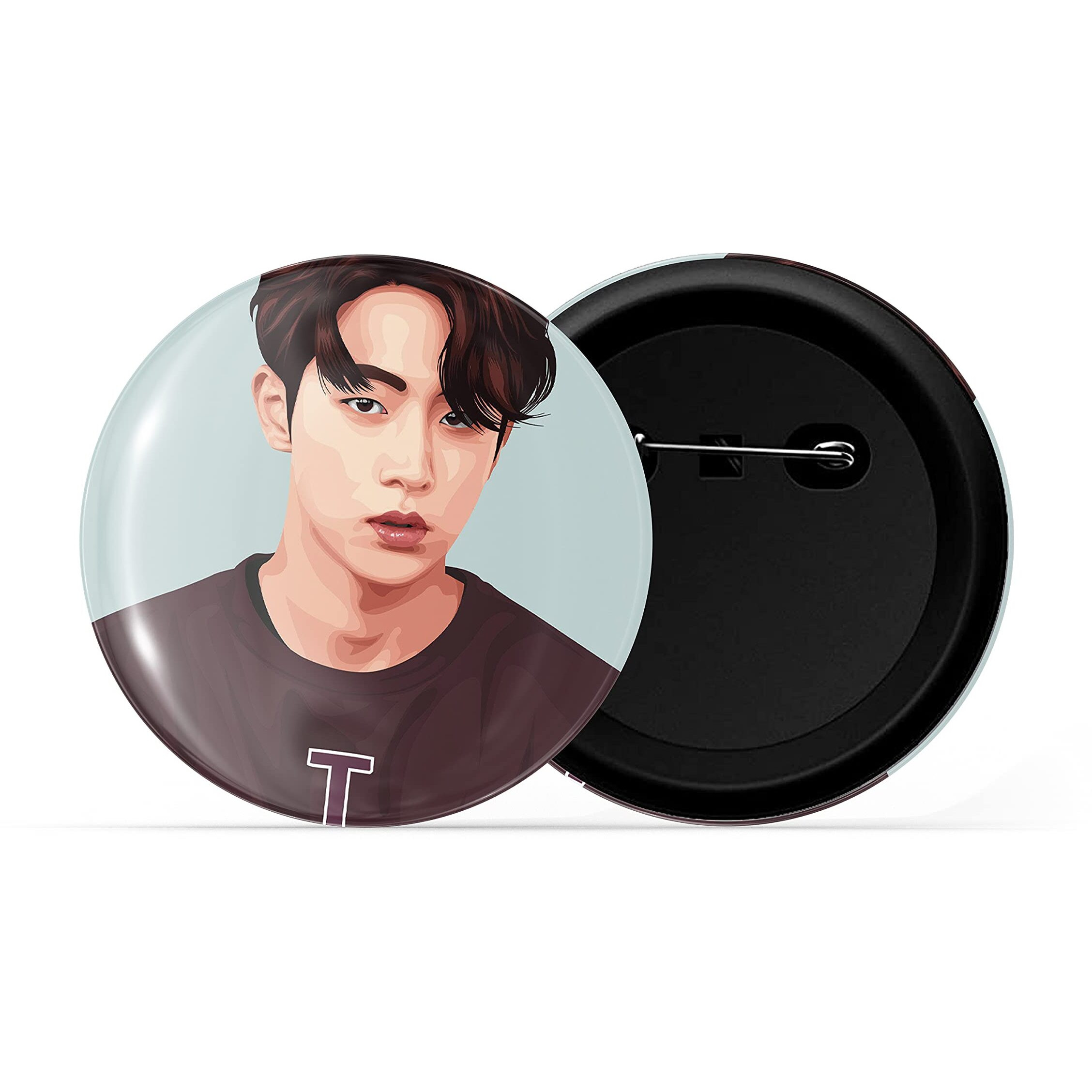 Dhcrafts Pin Badges K-Drama Korean Actor Multicolour Nam Joo-Hyuk D8 Glossy Finish Design Pack Of 1