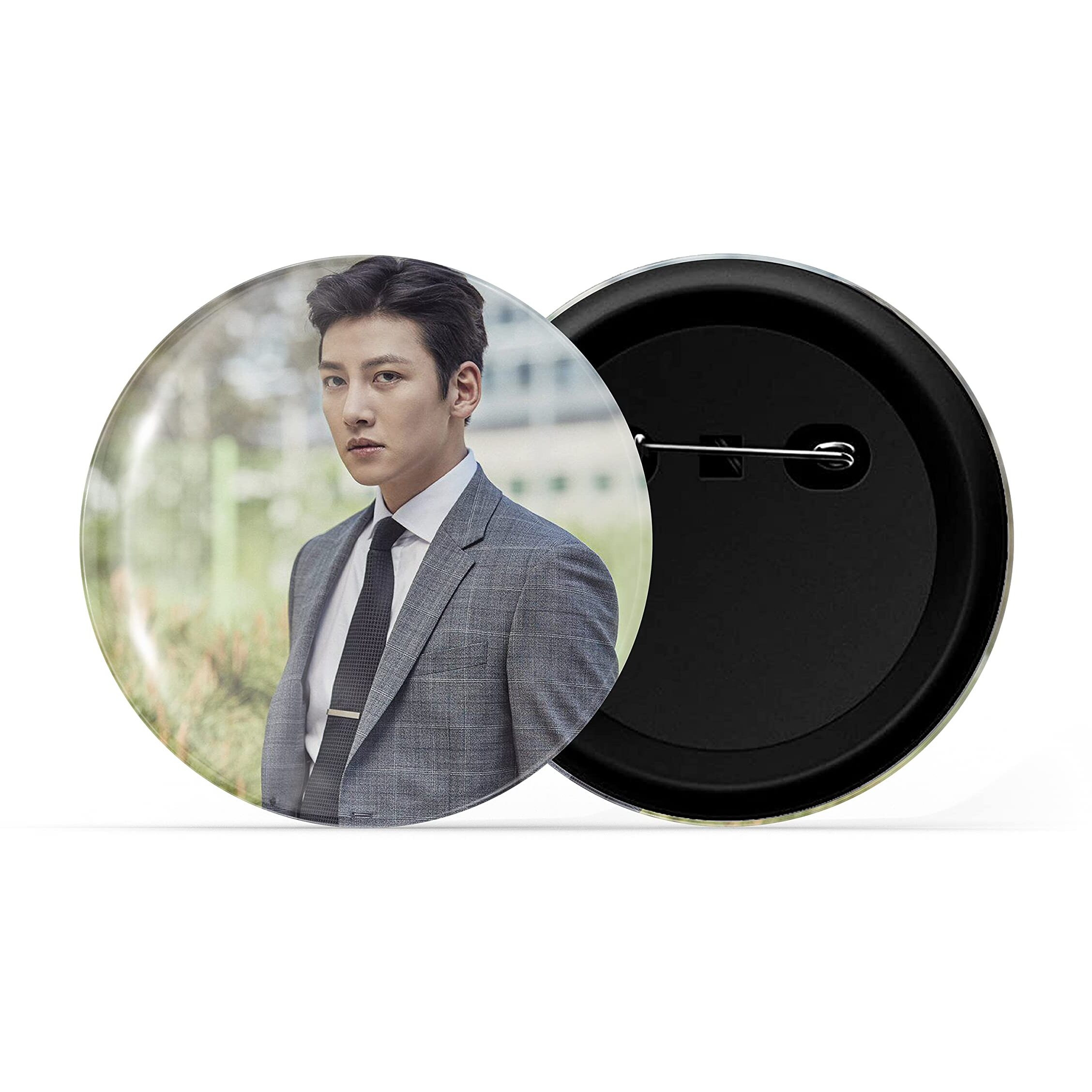 Dhcrafts Pin Badges K-Drama Korean Actor Multicolour Ji Chang-Wook D12 Glossy Finish Design Pack Of 1
