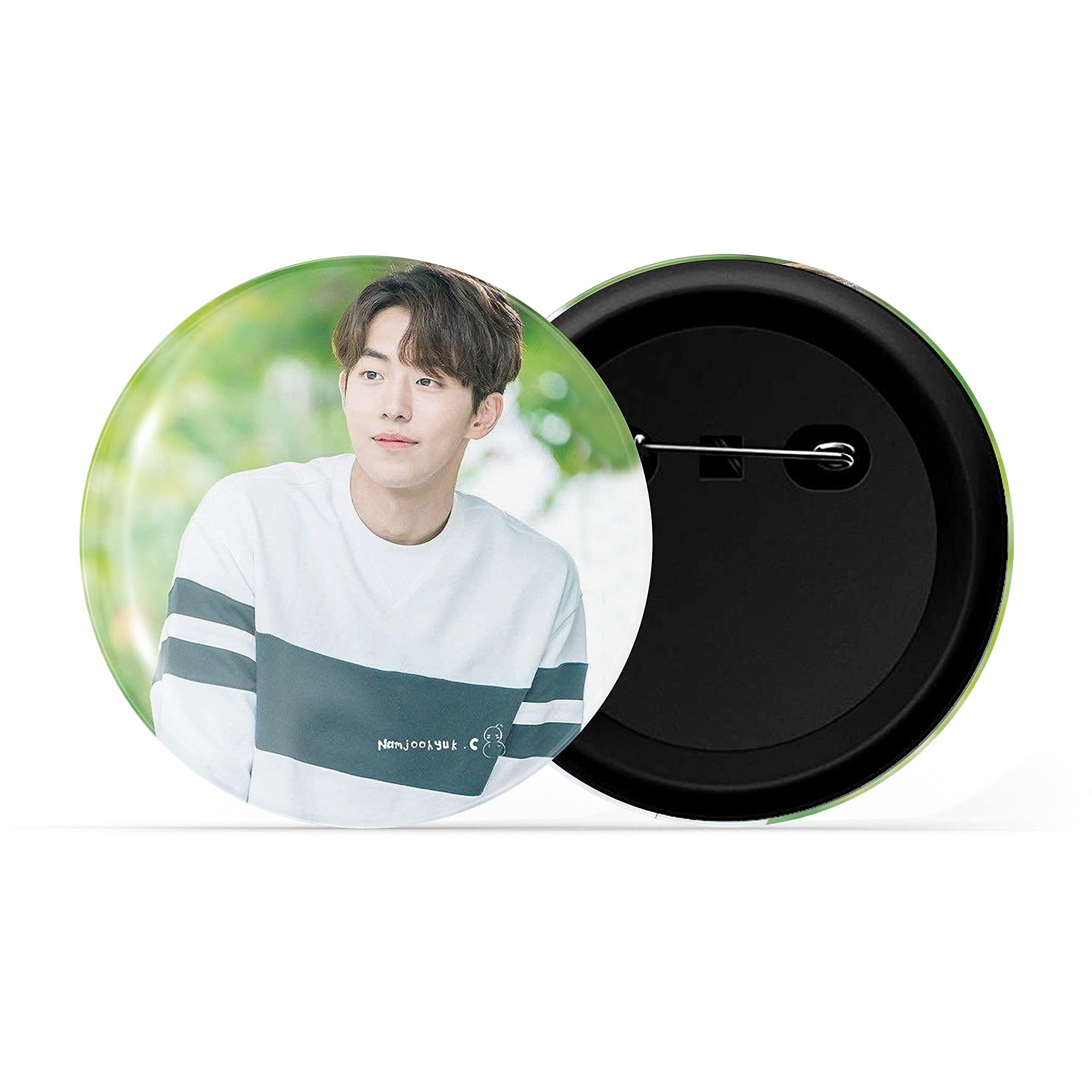 Dhcrafts Pin Badges K-Drama Korean Actor Multicolour Nam Joo-Hyuk D2 Glossy Finish Design Pack Of 1