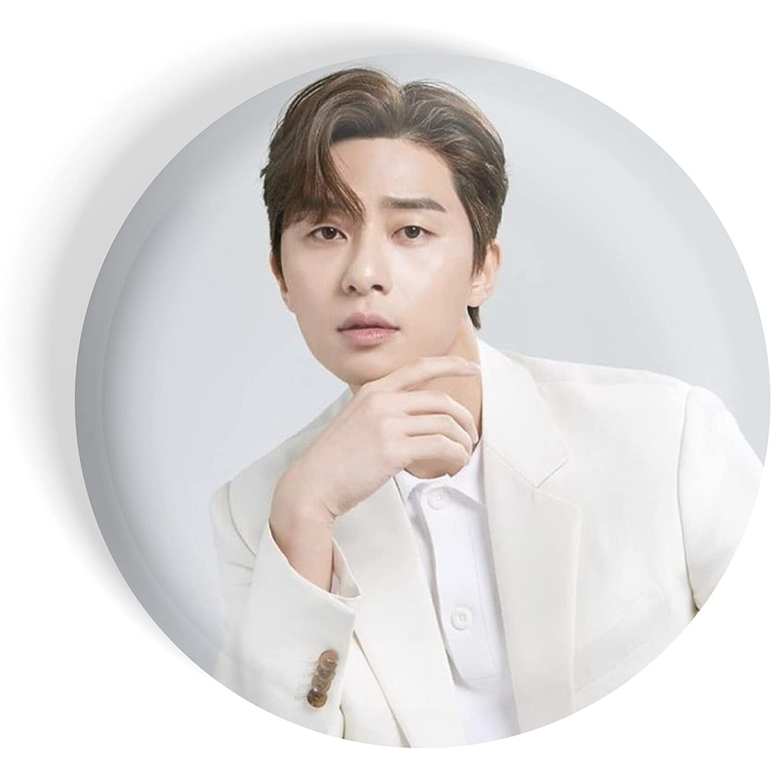 Dhcrafts Pin Badges K-Drama Korean Actor Multicolour Park Seo-Joon D5 Glossy Finish Design Pack Of 1