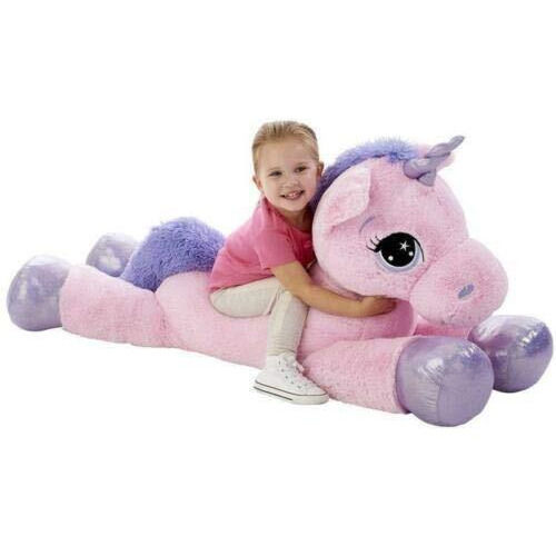 Besties Big Size Funny Unicorn Stuffed Animal Plush Toy,90Cm Made In India Certified By Ce, Iso 100% Safe For Kids 90Cm (Pink)