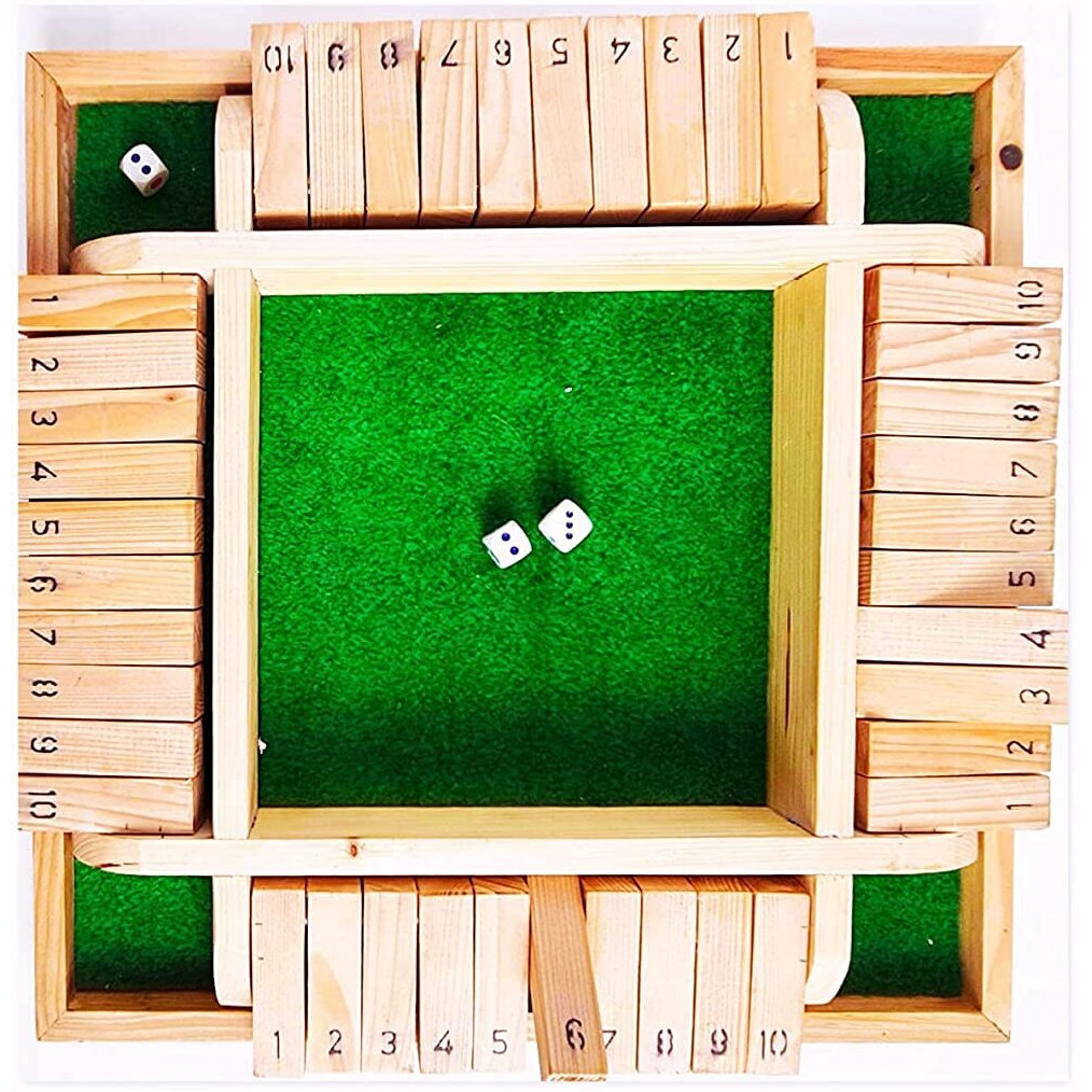 Ilearnngrow Shut The Box Dice Board Game For Kid Teens And Adults Educational Learning Toys For Kids Improving Math & Motor Skill Toy For Kids Fun For Family Friends
