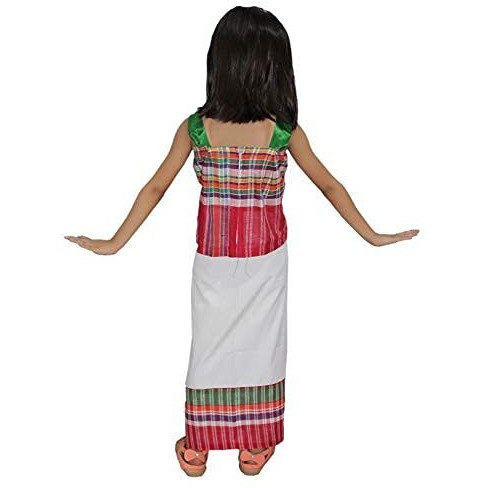 Kaku Fancy Dresses Polyester Blend Indian State Dance Costume Multicolor, 3-4 Years For Girls