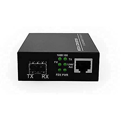 Hanutech Gigabit Sfp To Ethernet Rj45 Converter | Fast Ethernet To Fiber With 1.25G Ddm 1310/1550Nm Sfp Module 20Km Transmission