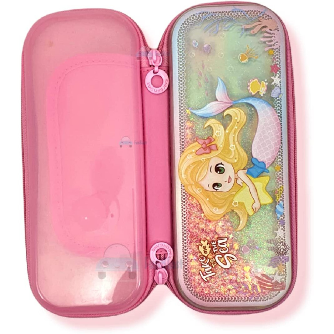 Funblast Pencil Case For Kids, Zipper Pen & Pencil Pouch For Kids Boys And Girls Pencil Stationary Pouch For Students School Supplies (Pink Mermaid)