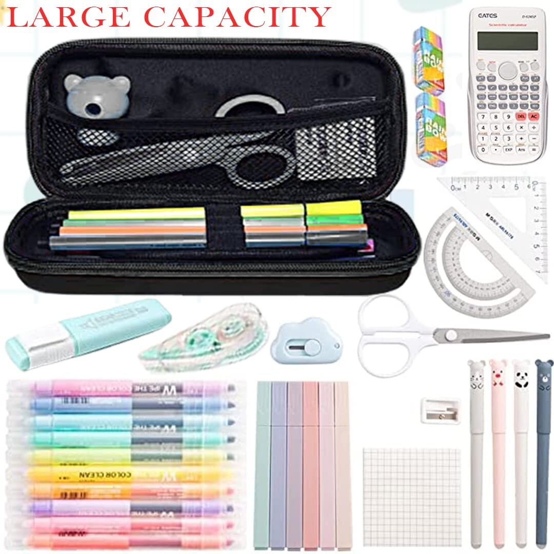 Funblast Unicorn Pencil Case For Kids  Pencil Pouches For Girls, 3D Hardtop Eva Multipurpose Zipper Pen & Pencil Case, Stationary Organizer For Kids, Birthday Return Gift For Kids - Multicolor