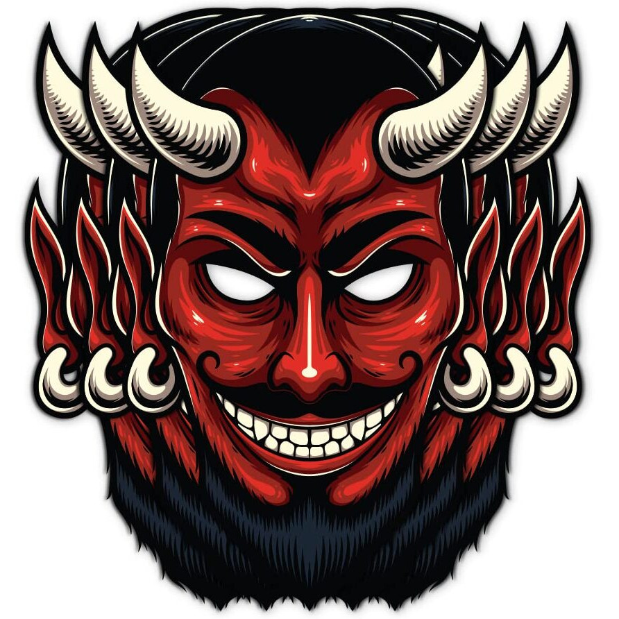 Festiko Halloween Theme Face Masks (48 Pcs), Halloween Theme Party Supplies, Return Gifts For Kids, Halloween Theme Party Items,Red Devil Face Masks For Kids