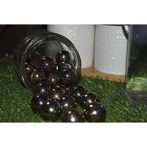 Daayra Unlimited Big Sized Glass Marbles (Metallic Bronze)
