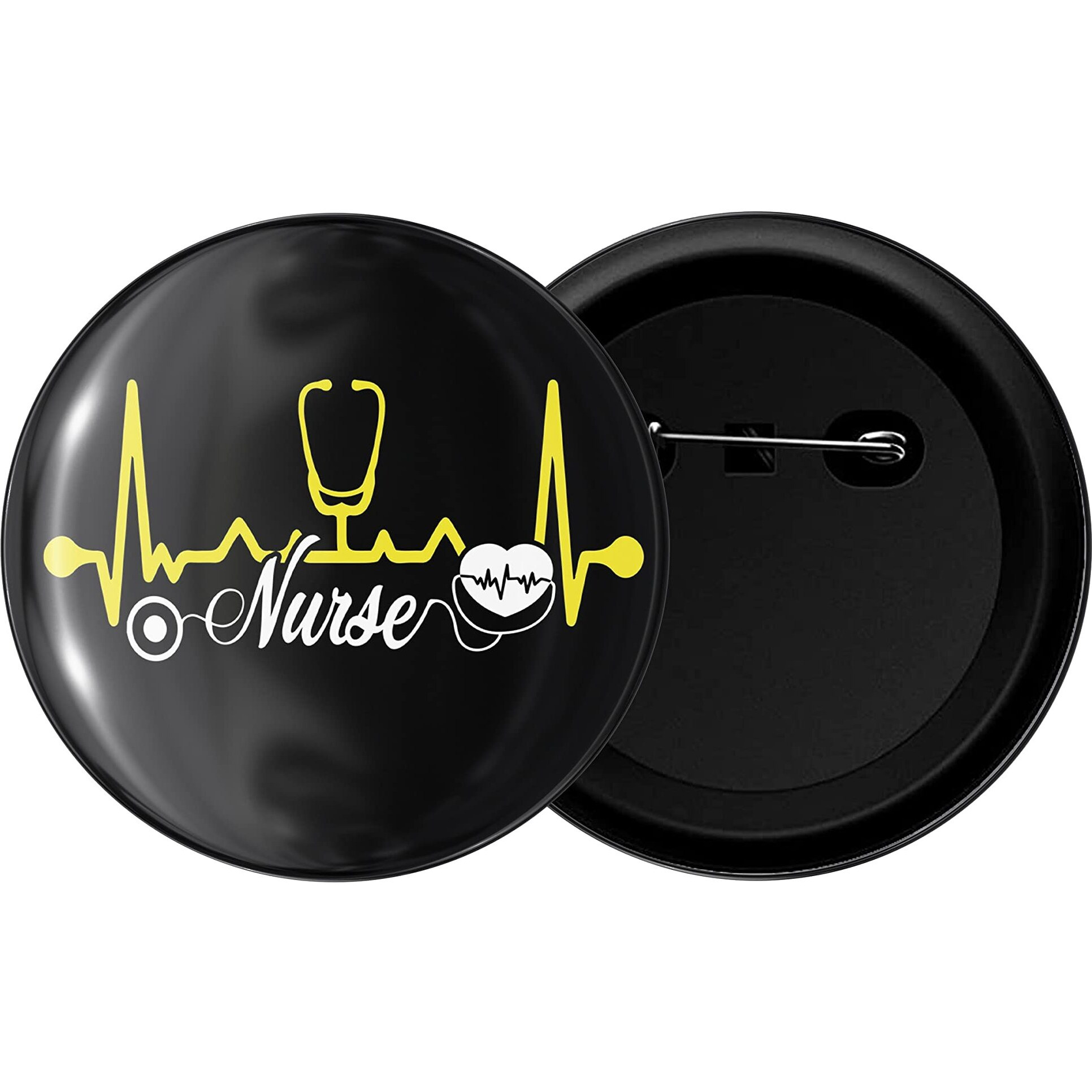 Dhcrafts Pin Badges Nurse Glossy Finish Design Pack Of 1 (58Mm)