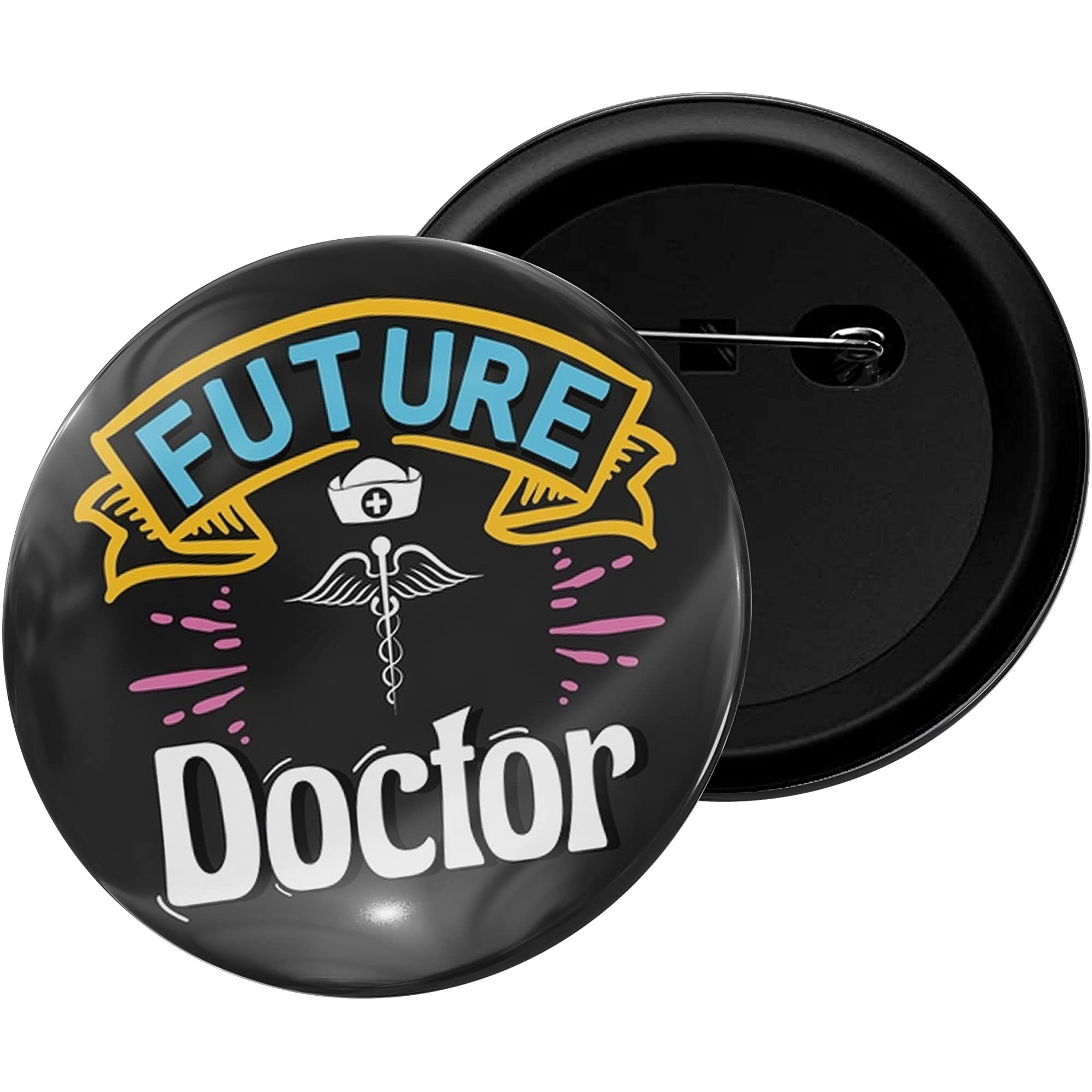 Dhcrafts Pin Badges Future Doctor Glossy Finish Design Pack Of 1 (58Mm)