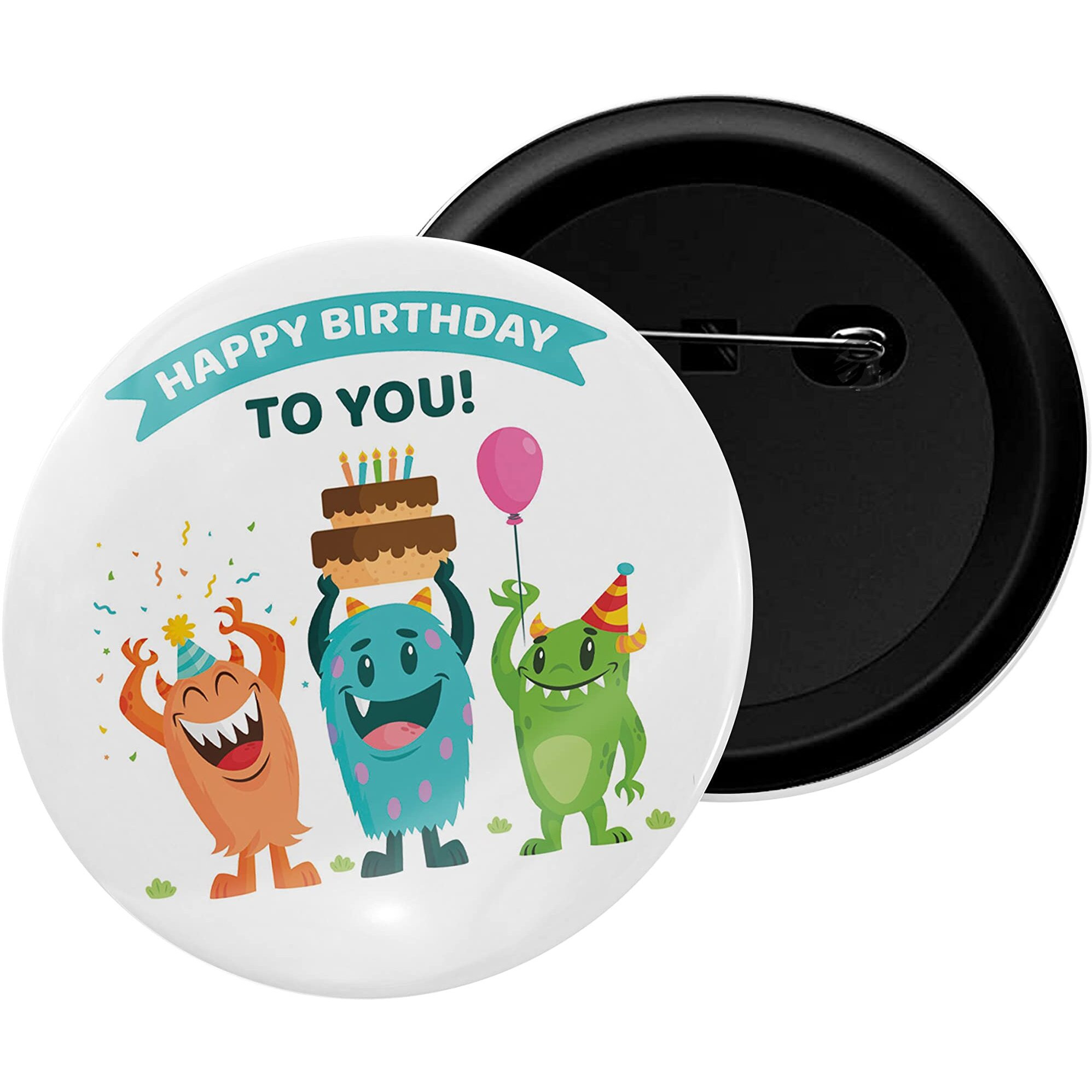 Dhcrafts Pin Badges Happy Birthday Yo You Glossy Finish Design Pack Of 1 (58Mm)