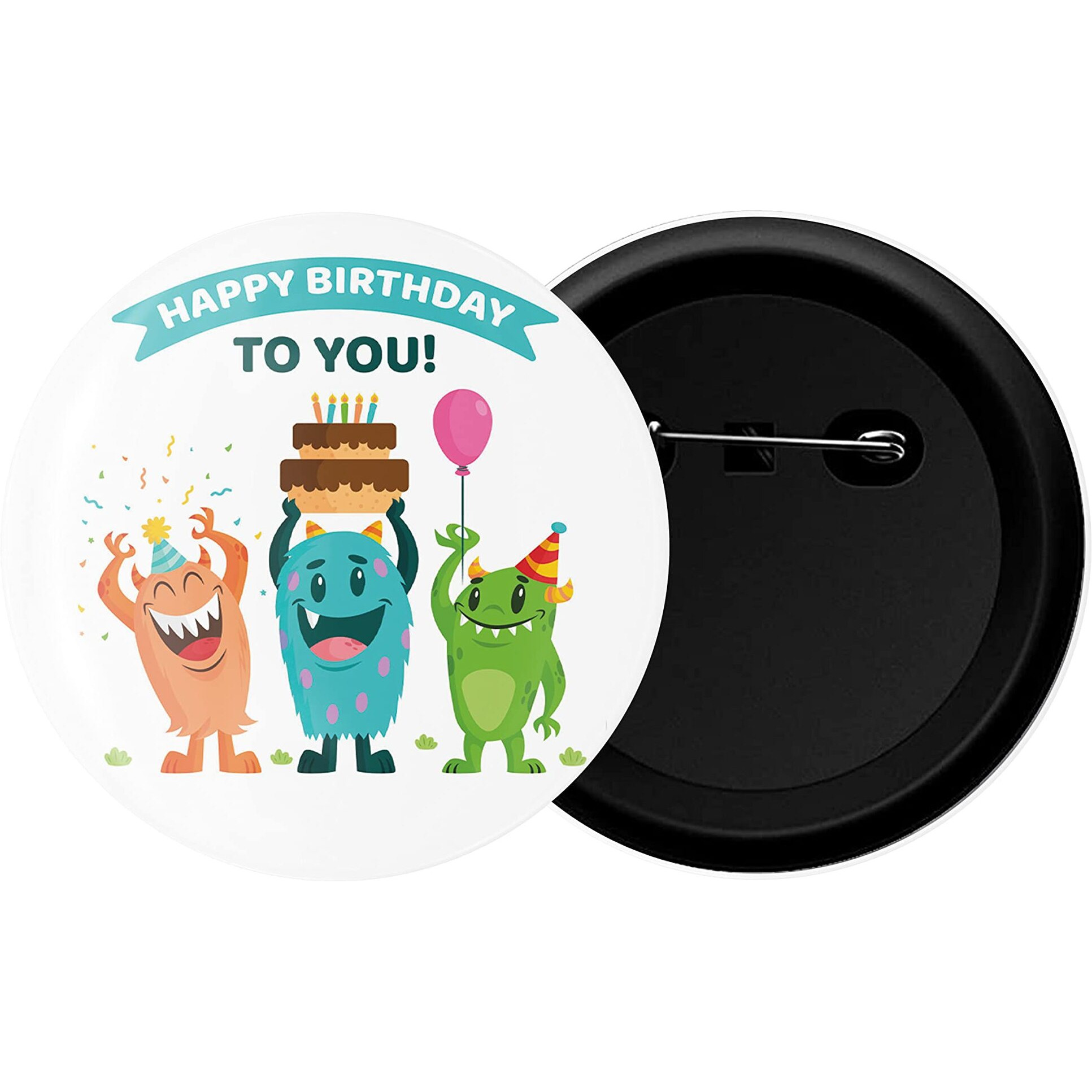 Dhcrafts Pin Badges Happy Birthday Yo You Glossy Finish Design Pack Of 1 (58Mm)