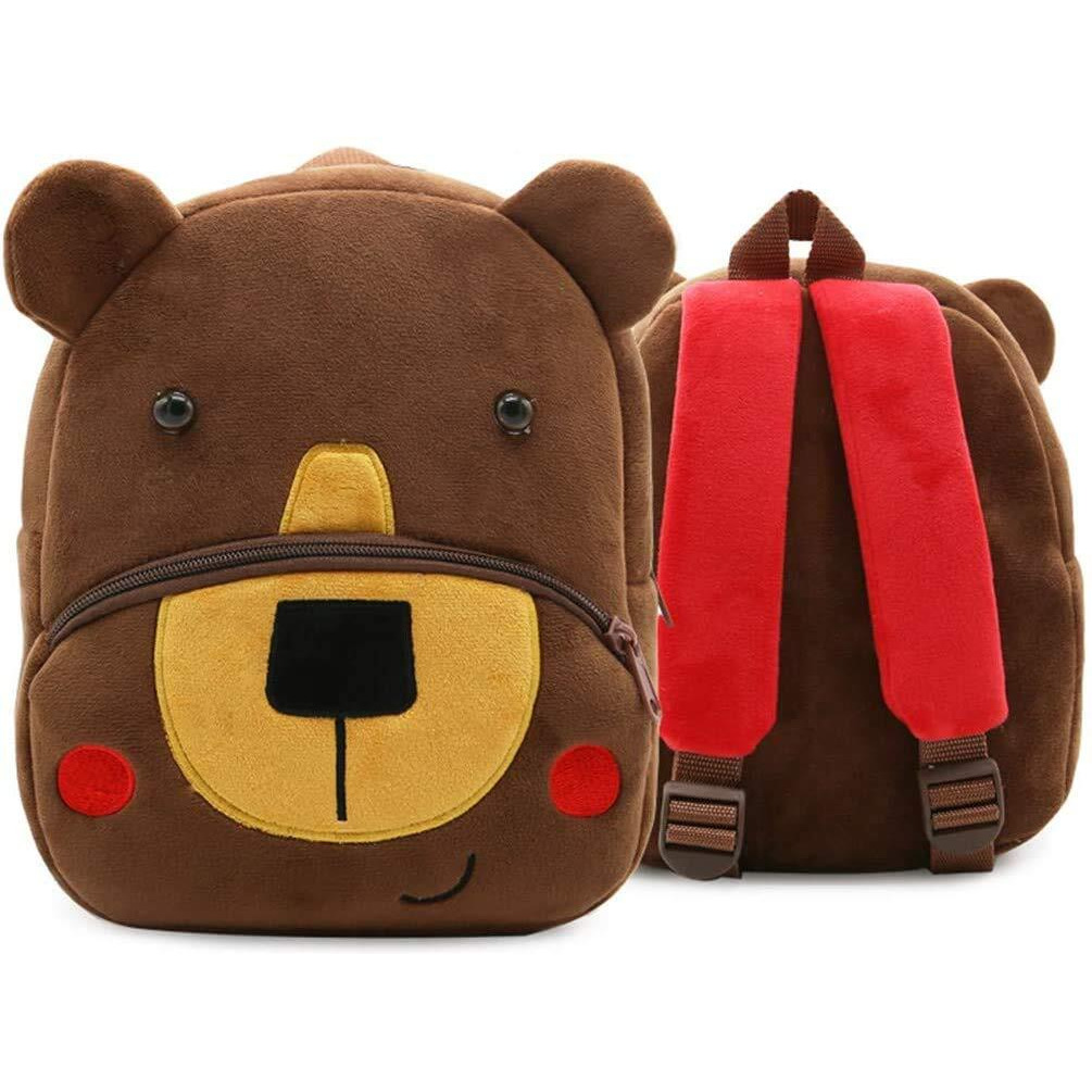 Blue Tree Cute Kids Backpack Toddler Bag Plush Animal Cartoon Mini Travel Bag For Baby Girl Boy 1-6 Years (Blue Cat-Bear)