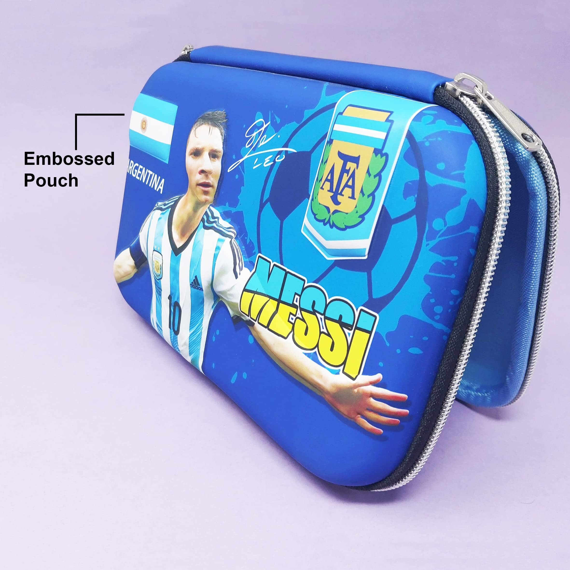 Parteet Pvc Pencil Case With 2 Compartments, Pencil Pouch For Kids, Pencil Box For Boys School Supply Organizer For Students, Stationery Box, Cosmetic Zip Pouch Bag (Pack Of 1),Multicolor