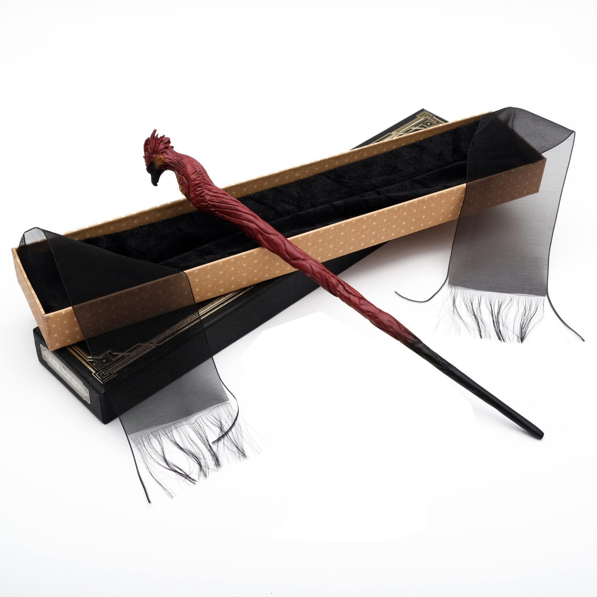Lifestyle-You Premium Polyresin & Metal Magic Wand Wizard Sorcerer S Wand With Ribbon Box, Style 18,8+ Years,Multicolor
