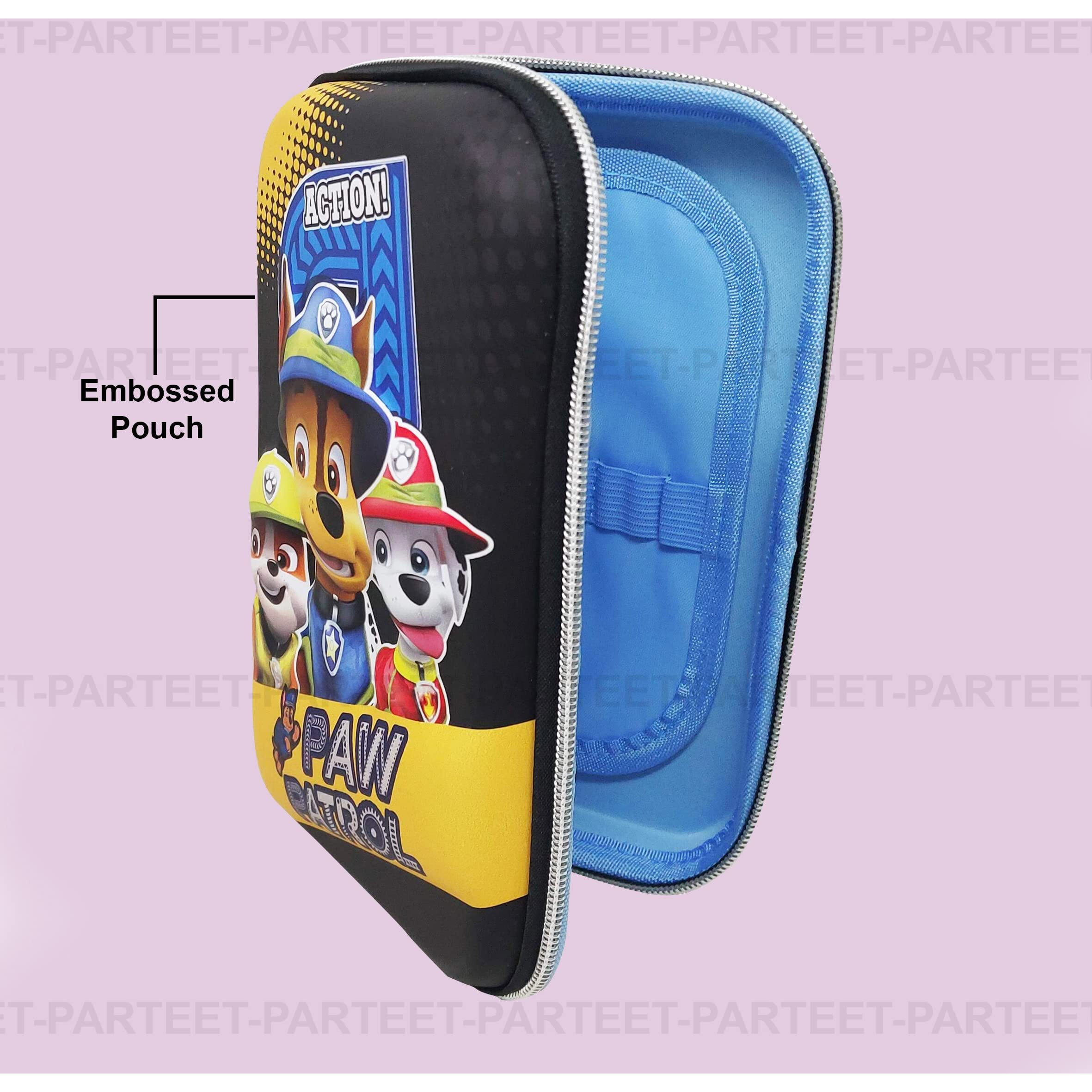 Parteet 7D Paw Patrol Print Eva Pencil Case For Kids - Pencil Pouch, New Kids Designer Pencil Pouch For Kids - Pencil Pouch For Office (Pack Of 1)