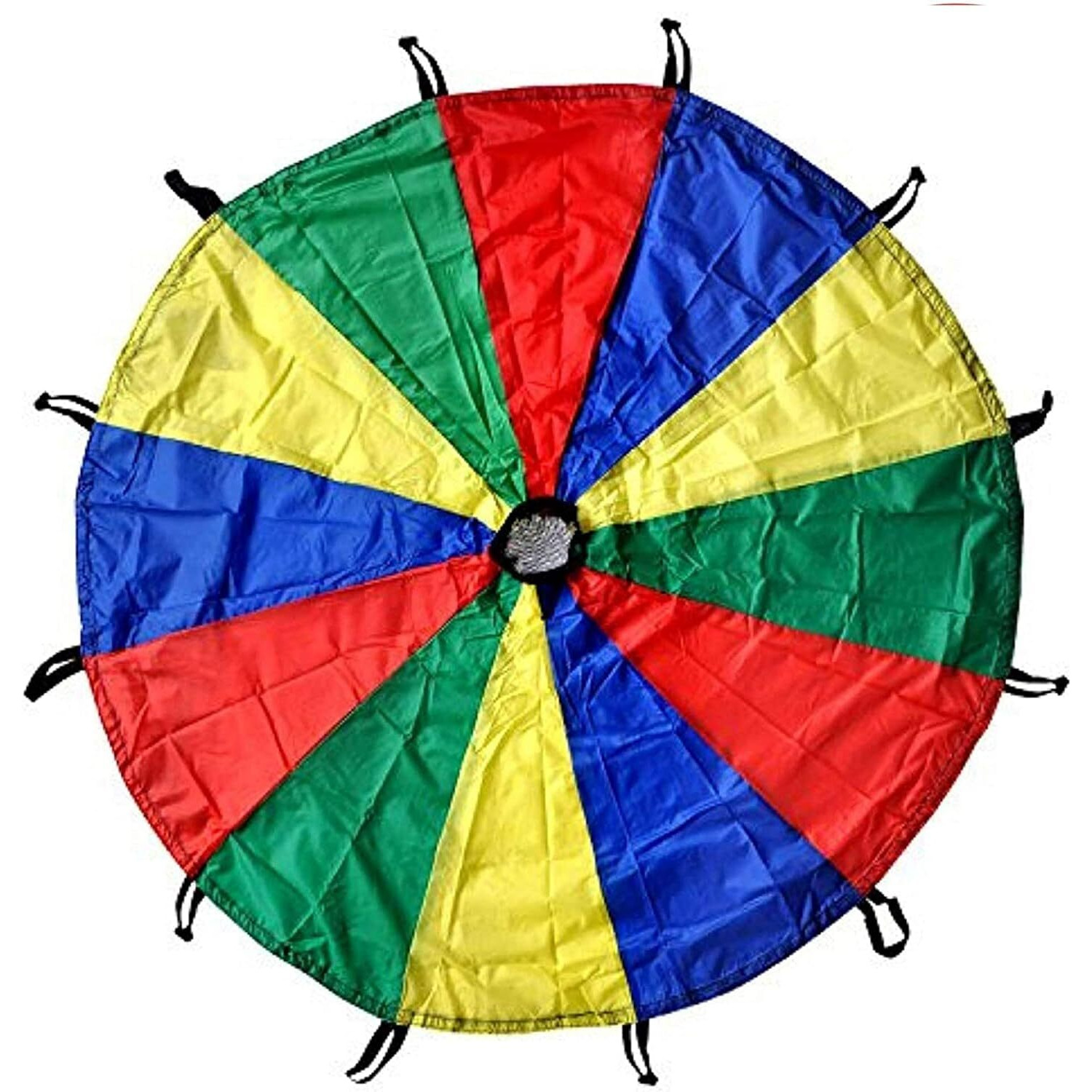Fitfix Kids Play Parachute 12 Feet With 12 Handles And Carry Bag  Perfect For Fun, Learning, And Physical Activity In Preschool, Birthday Parties, And Everyday Play