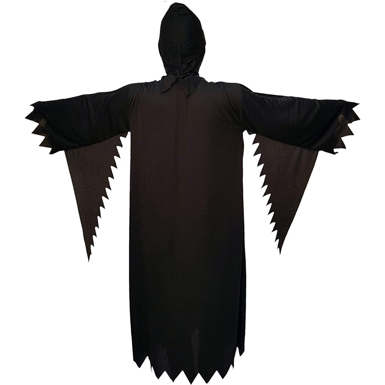 Kaku Fancy Dresses Polyester Black Horror Ghost Halloween Costume/California Cosplay Costume - Black, 5-6 Years, For Boys & Girls
