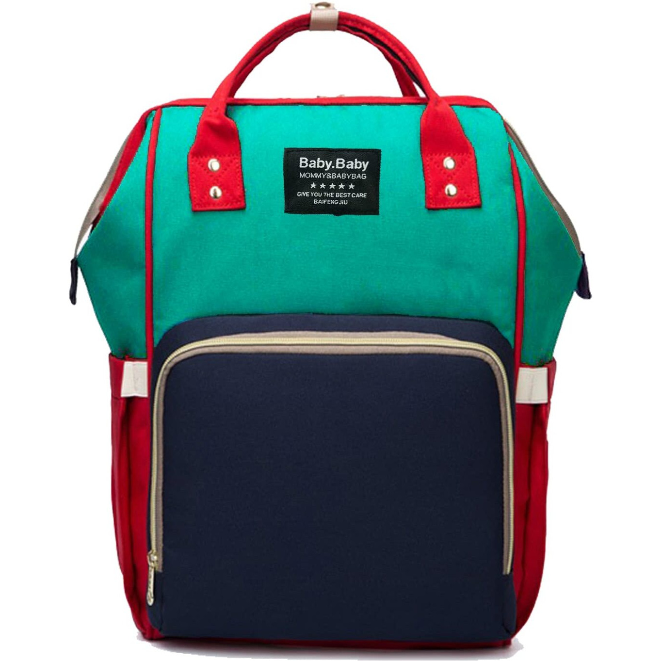 House Of Quirk Baby Diaper Bag Maternity Backpack (Green/Blue)