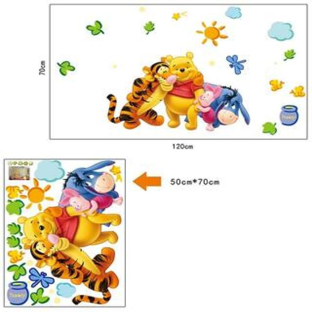 Jaamso Royals Multicolor Cartoon Animal Wall Stickers For Kids, Wall Stickers For Kids Room, Kids Wall Stickers For Kids Room, Kids Room Wall Sticker (70 Cm X 50 Cm)