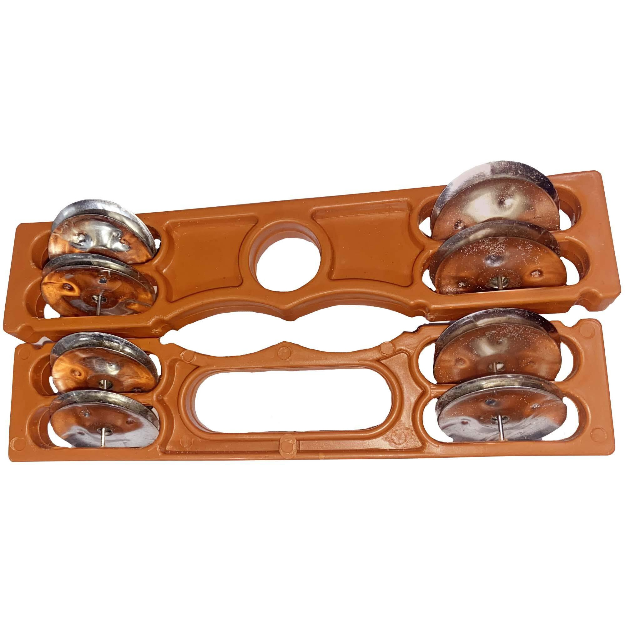 Gt Manufacture Professinal Mango Wood Nut & Bold Fitting Dholak With Manjira&Khartal Free(Brown)