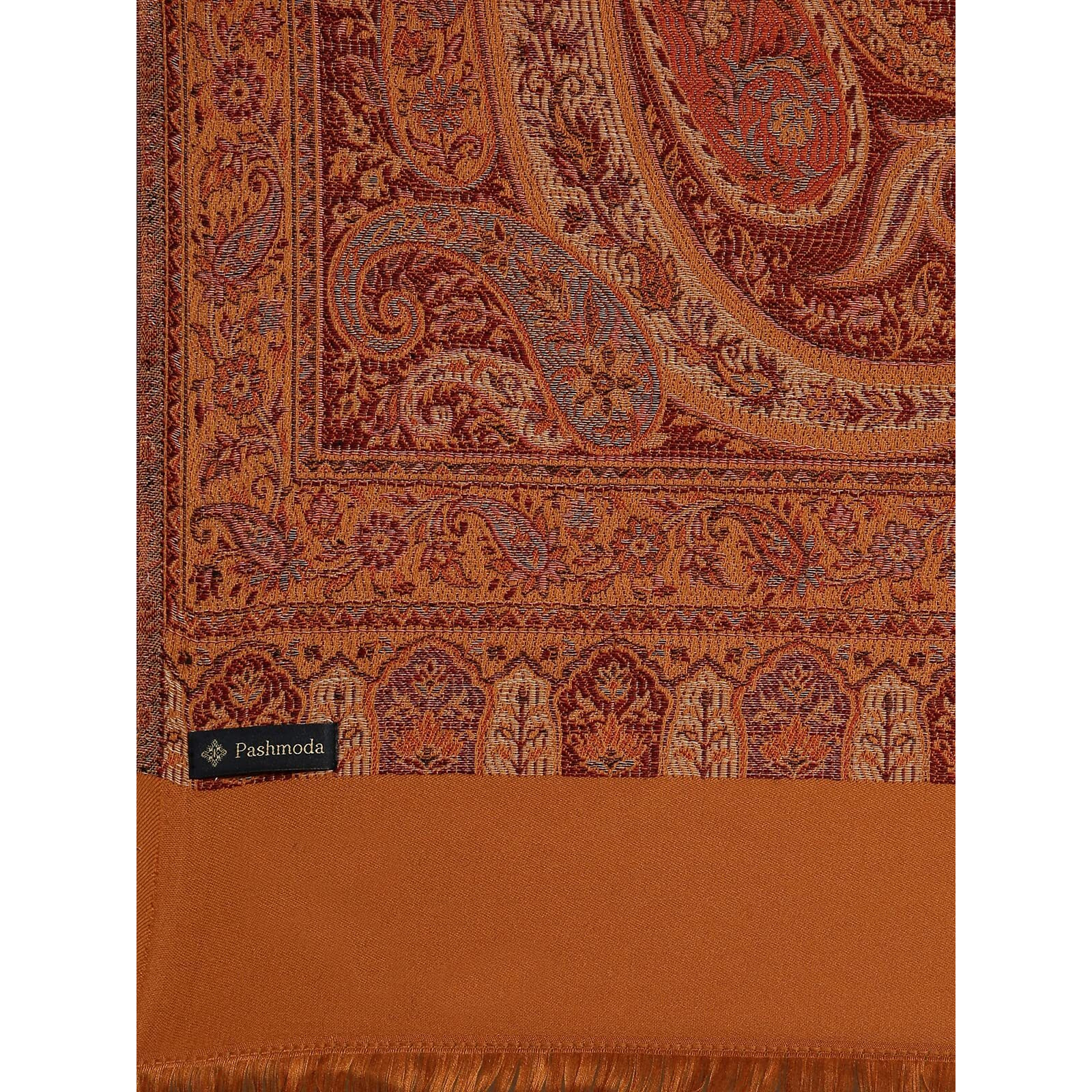 Pashmoda Women Shahnaz Antique Jamawar Shawl (Size 101 X 203 Cm)