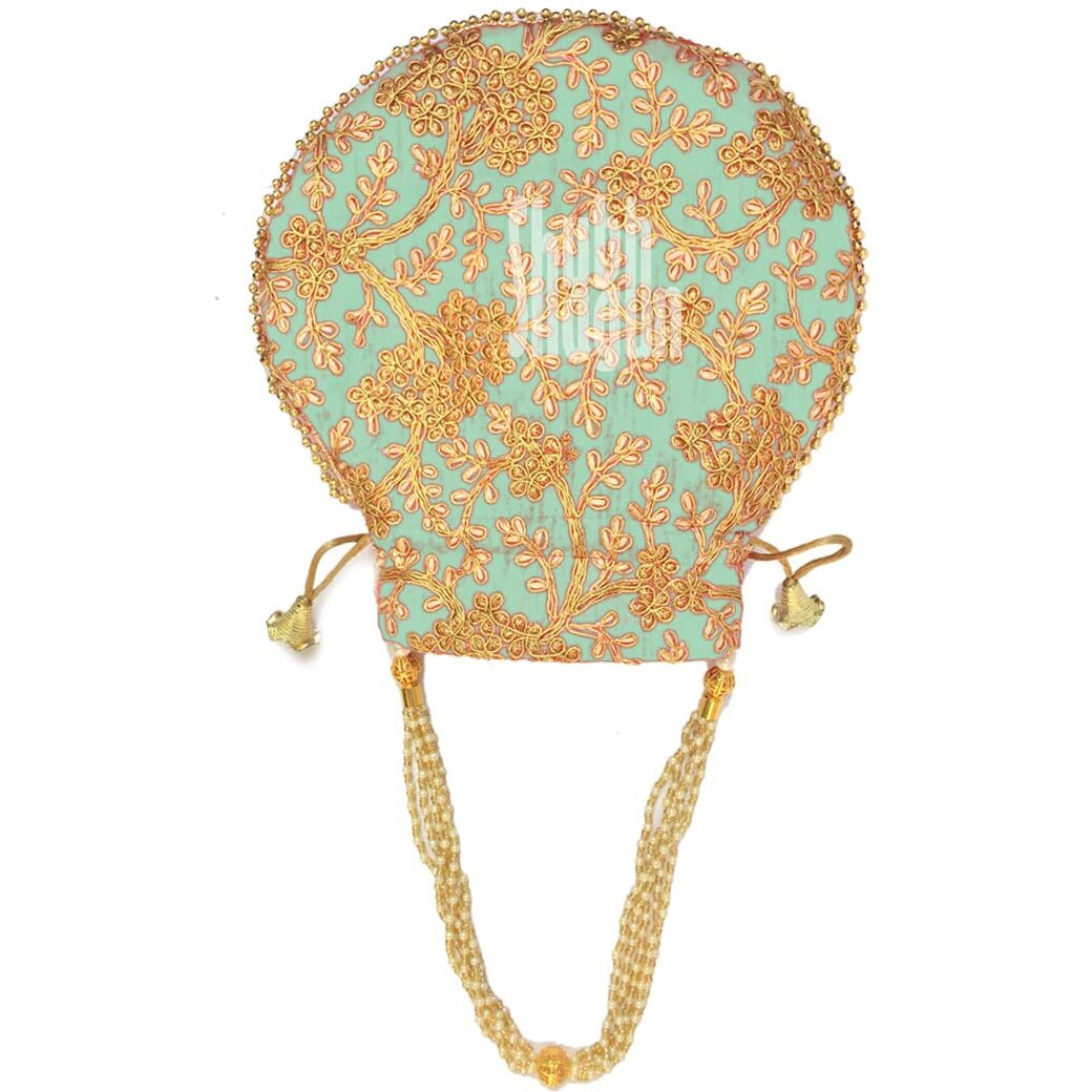 Shubh Shagun Women's Potli (Pista-Chio)