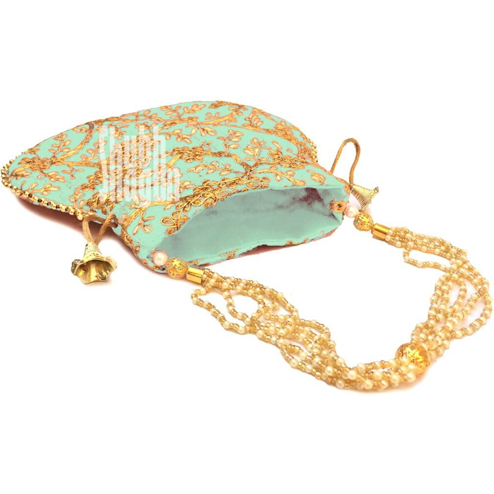 Shubh Shagun Women's Potli (Pista-Chio)