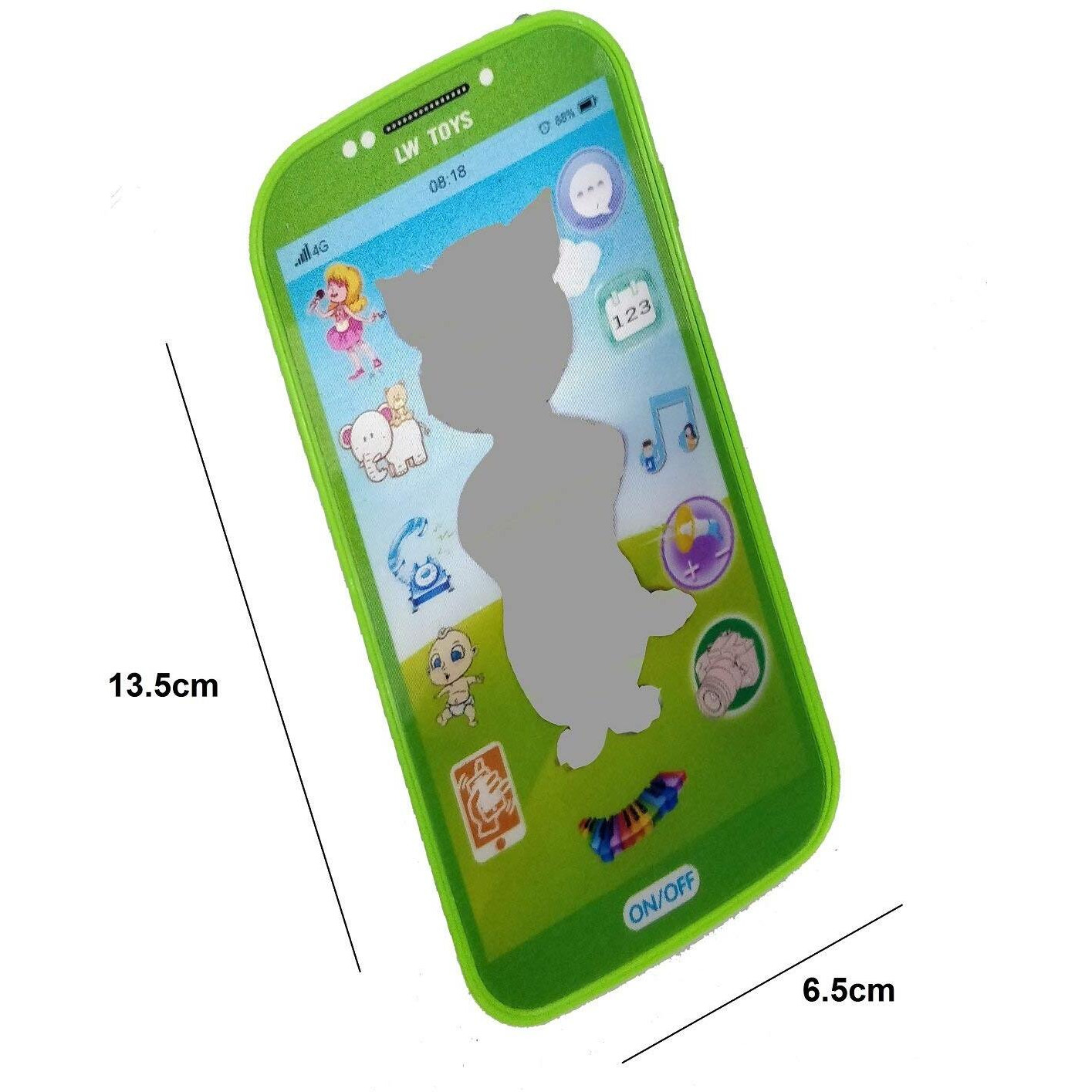 Beloxy My Talking First Learning Kids Mobile Smartphone With Touch Screen And Multiple Sound Effects, Along With Neck Holder For Boys & Girls