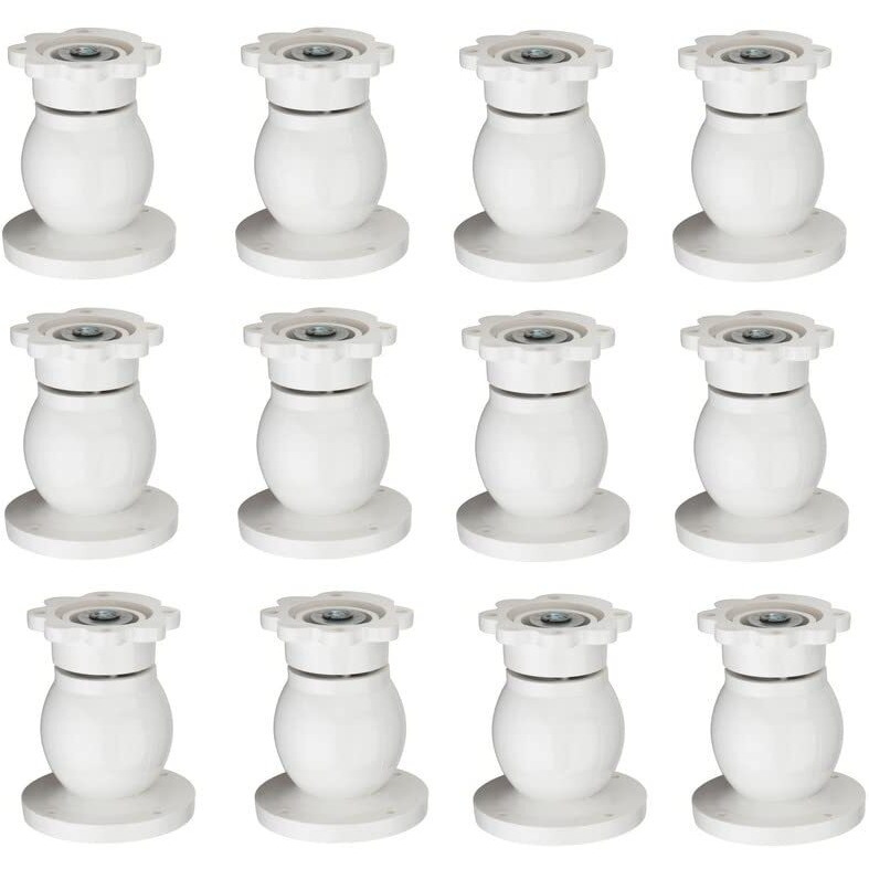 4Ever Magnetic Door Catcher/Stopper/Holder/Blocker | Heavy Duty Plastic Door Stopper For Home & Office (White, Pack Of 12)