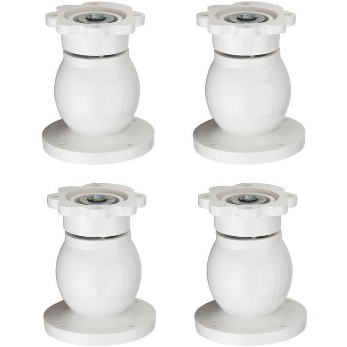 4Ever Magnetic Door Catcher/Stopper/Holder/Blocker | Heavy Duty Plastic Door Stopper For Home & Office (White, Pack Of 4)