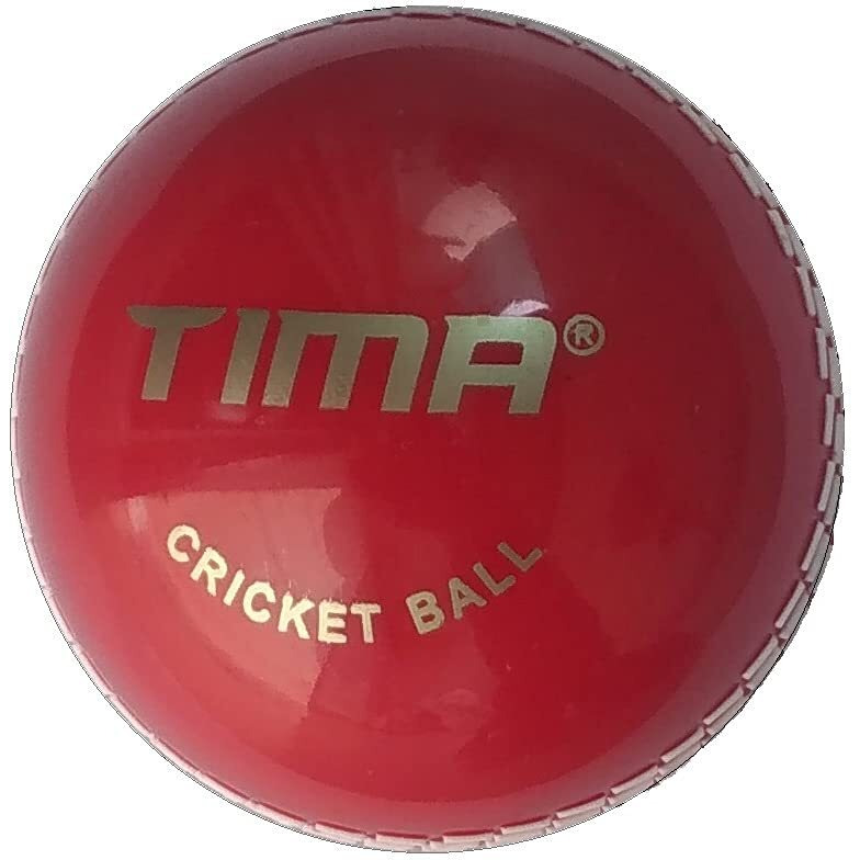 Tima Sports Fun Poly Hard Synthetic Red Cricket Ball (Red Pack Of 2)