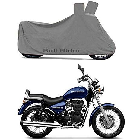 Bull Rider 2 Wheeler Bike Cover For Royal Enfield Thunderbolt 350 (Grey)
