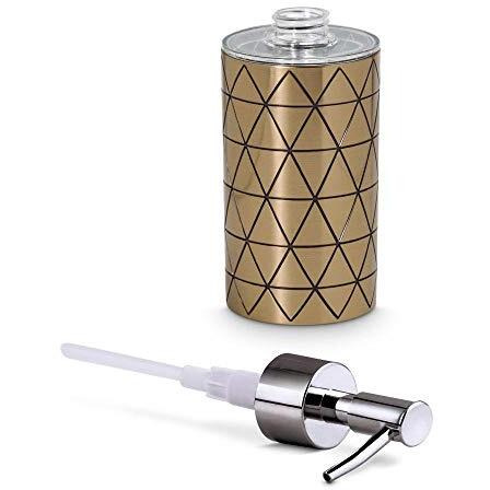 Freelance Miami Polystyrene Soap Dispenser, Shower Lotion, Gel, Conditioner, Liquid Shampoo Pump (Copper)
