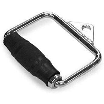 Wirmon Gym Bar Handle Attachements For Machines With Grip Variation Bar Textured Grip With Chrome Finish (D-Handle(Bar))